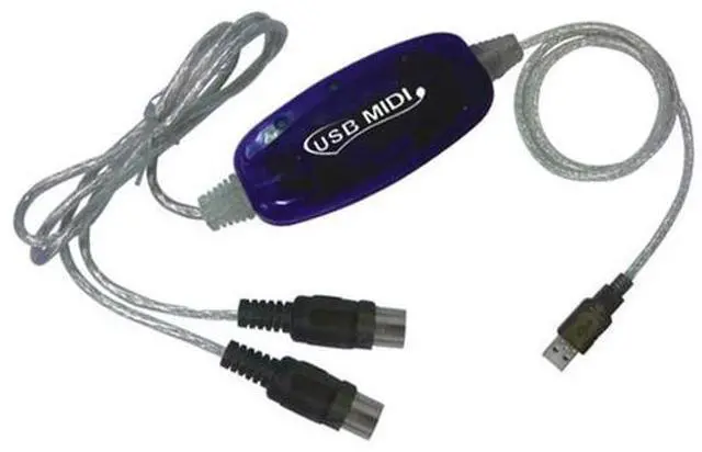 Main image of USB to MIDI line music editing line USB data cable WIN8 MAC MIDI USB Cable Converter PC Music Keyboard Adapter