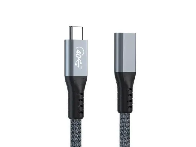 Alt view image 7 of 7 - USB4 USB-C Type-C Male to Type-C Female Extension Cable 40Gbps with 100W Charging and 8K@60Hz