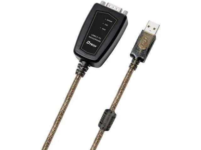 Alt view image 5 of 7 - DTECH USB to RS485 Adapter RS422 Serial Port Cable with CP2102 Chip Terminal Board LED Lights Ferrite Core for Windows 10 8 7 XP Mac (5 Feet)