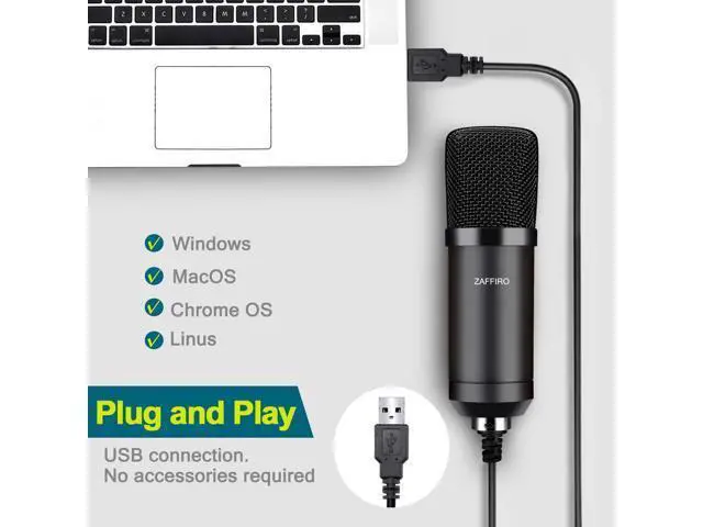 Alt view image 6 of 7 - USB Microphone Kit: Plug & Play USB Computer Mic Cardioid Podcast Condenser Microphone Kit, PC Streaming Mic are suitable for Youtube, Streaming, Recording Music, Live Streaming and Gaming