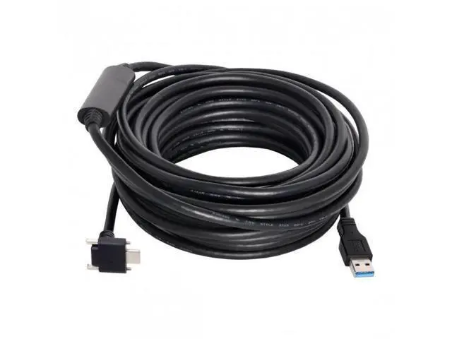 Alt view image 3 of 7 - FVH CY UC-128-8.0M 8.0M Down Up Angled USB 3.1 Type-C Dual Screw Locking to USB3.0 Data GL3523 Repeater Cable 90 Degree for Camera Oculus Quest Link