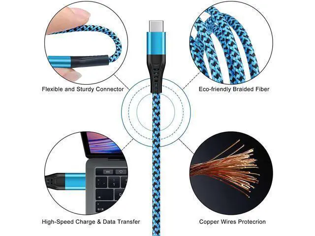 Alt view image 6 of 7 - Type C Charger Fast Charging Power Cord 5Pack 6FT Android USB C Charging Cable Braided Phone Charger for Samsung Galaxy S21 S20 A02S A12 A32 A42 A52 A11 Moto G Stylus/G Power/G Play G7 LG Stylo 6 5 4