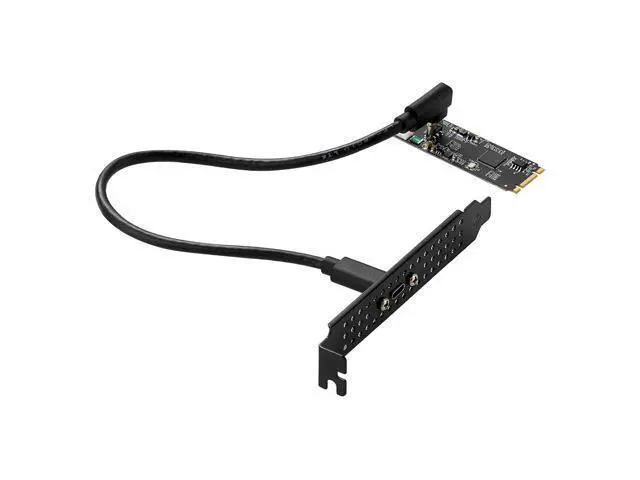 Alt view image 3 of 4 - ASM3142 M.2 B+M Key to USB 3.2 Gen2 Type-C Host Controller Card - 10Gbps PCIe Expansion Riser for Desktop & Industrial PC Card+Cable+Bracket