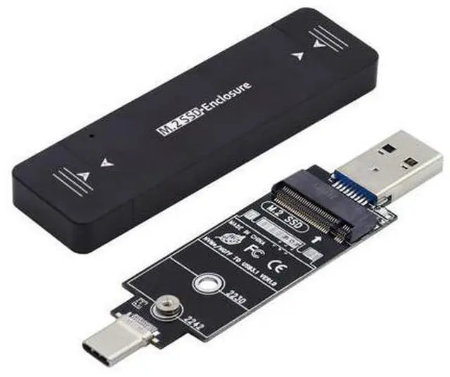 Main image of NFHK Combo Type-C & USB3.0 to NVME M-Key M.2 NGFF SATA SSD PCBA Case 2230/2242mm Adapter RTL9210B Chipset