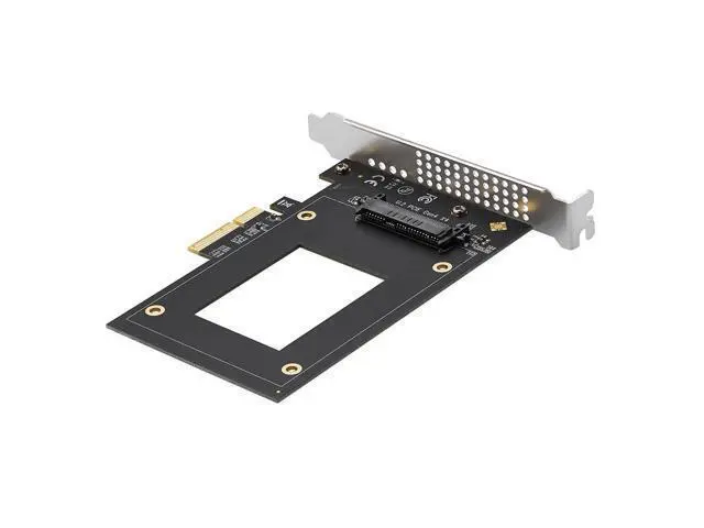Alt view image 4 of 4 - U.2 to PCIe 4.0 X4 Riser Expansion Adapter Card PCI Express 4x U.2 SFF-8639 Adapter for Intel 2.5" NVMe U2 SSD