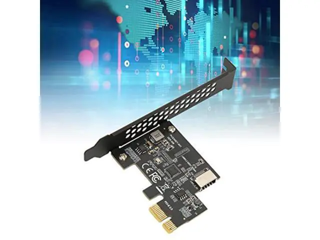 Alt view image 4 of 5 - GOWENIC PCIE to USB 3.2 Expansion Card, USB3.2 Gen1 5Gbps PCI Express Card, PCIE X1 to USB3.2 Gen1 Type E 20PIN Expansion Card, for Desktop Front Type C, for WINXP 7 8 10 11