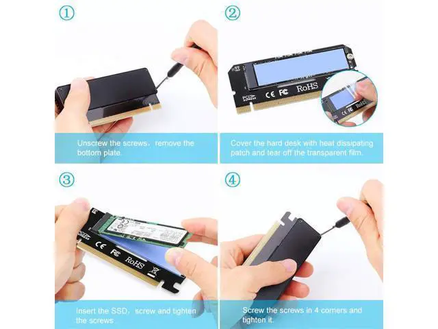 Alt view image 7 of 7 - M.2 to pcie x16 adapter Card pci-e to m.2 convert adapter NVMe SSD Adaptor m2 M Key Interface PCI Express 3.0