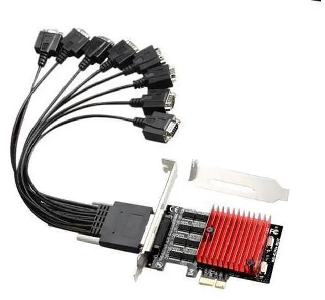 Main image of FOR PCIE to 8-Port RS232 Expansion Card PCI-E 8-Port DB9 Serial Card 8-Chipset PCI-Express Control Card