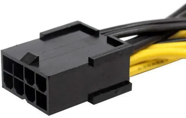 Alt view image 4 of 12 - BGNing 8pin to Dual PCIe 8 Pin (6+2) Graphics Card PCI-E Cable 8p Female to 2 Port Male Power Splitter Cable GPU 18AWG Wire
