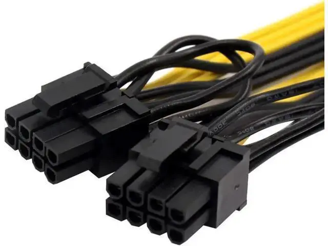 Alt view image 5 of 12 - BGNing 8pin to Dual PCIe 8 Pin (6+2) Graphics Card PCI-E Cable 8p Female to 2 Port Male Power Splitter Cable GPU 18AWG Wire