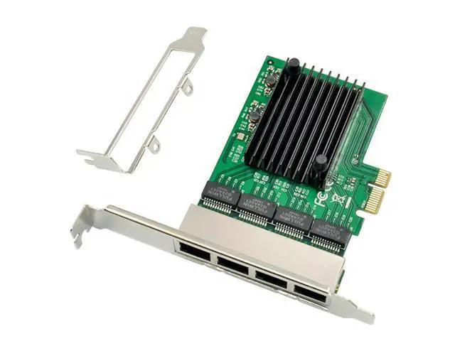 Main image of RJ-45 4-Port Ethernet Server Adapter Gigabit Network Card PCI-E X1 Interface