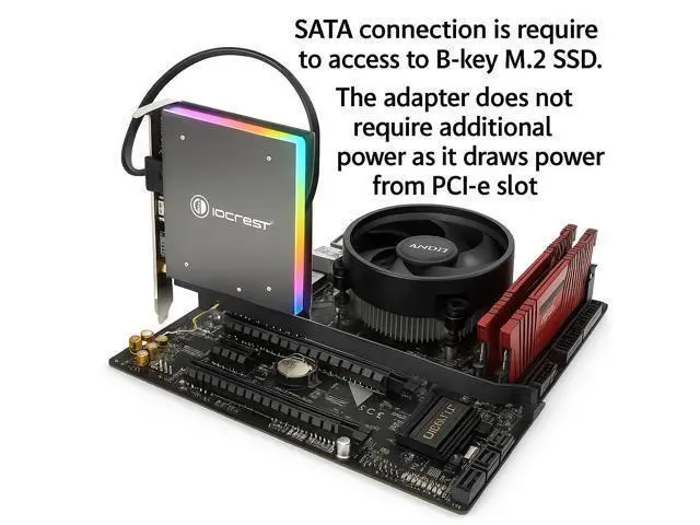 Alt view image 5 of 6 - Clearance Dual M.2 PCIe Adapter Card - 500+ Units Ready to Ship From Shenzhen Warehouse