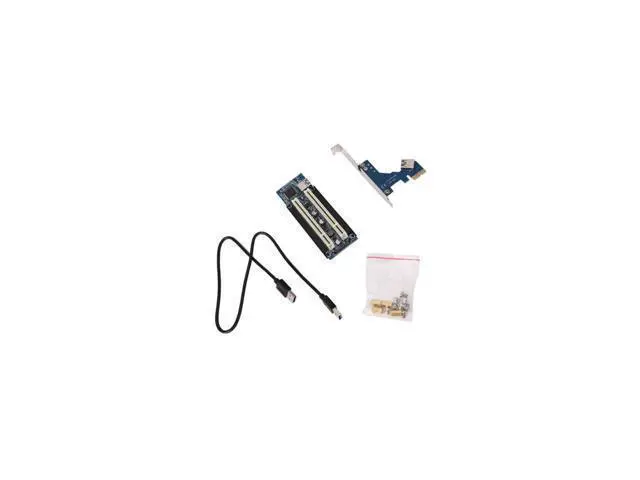 Alt view image 6 of 7 - Weastlinks Desktop PCI-Express PCI-e to PCI Adapter Card PCIe to Dual Pci Slot Expansion Card USB 3.0 Add on Cards Convertor