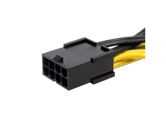 Alt view image 4 of 6 - BGNing 8pin to Dual PCIe 8 Pin (6+2) Graphics Card PCI-E Cable 8p Female to 2 Port Male Power Splitter Cable GPU 18AWG Wire