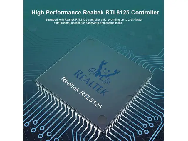 Alt view image 4 of 6 - 2.5GBase-T PCI Express Network Adapter, with Realtek RTL8125 Controller, Single RJ-45 Port, PCIe 2.1 x1, Support Windows Server/Ubuntu/Centos/Debian