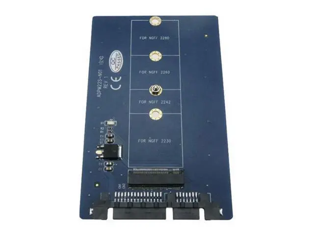 Alt view image 2 of 6 - B key (M.2) NGFF SSD M.2 to 22pin SATA card 2.5 SATA to B key NGFF(M.2) SSD converter
