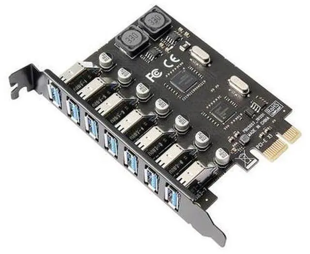 Main image of 7 Ports PCI-E to USB 3.0 HUB PCI Express Expansion Card Adapter 5Gbps for Motherboard