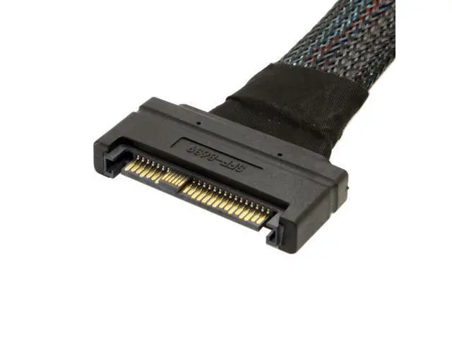 Alt view image 5 of 5 - U.2 U2 SFF-8639 NVME PCIe SSD Cable Male to Female Extension 68pin 50cm