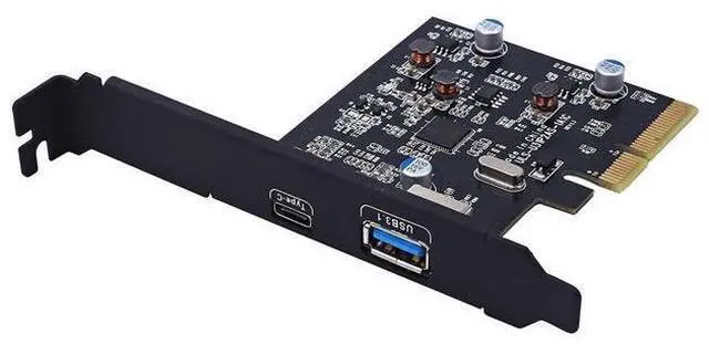 Main image of TOTOVIN PCI-E PCI Express to USB 3.1 Gen 2 (10 Gbps) Type A+Type C Expansion Card Asmedia Chipset for Windows 7/8/8.1/10/Linux Kernel (Type A+Type C)