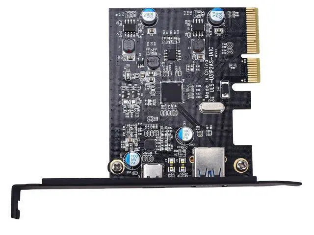 Alt view image 4 of 7 - TOTOVIN PCI-E PCI Express to USB 3.1 Gen 2 (10 Gbps) Type A+Type C Expansion Card Asmedia Chipset for Windows 7/8/8.1/10/Linux Kernel (Type A+Type C)