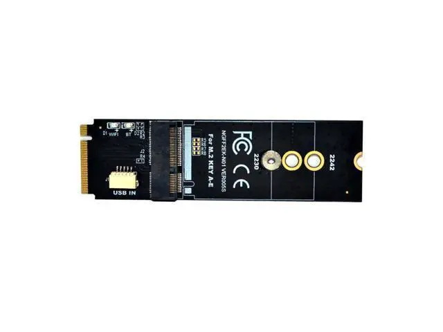Alt view image 4 of 6 - M.2 Wifi Adapter M.2 M Key to A+E Key Slot Wifi Bluetooth Network Card NGFF NVMe PCI express SSD Port to E key Slot Wifi Adapter
