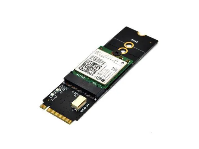 Alt view image 6 of 6 - M.2 Wifi Adapter M.2 M Key to A+E Key Slot Wifi Bluetooth Network Card NGFF NVMe PCI express SSD Port to E key Slot Wifi Adapter