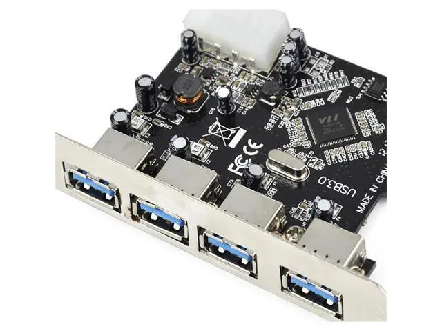 Alt view image 5 of 5 - 4 Ports USB 3.0 Pci-e Expansion Card PCIe PCI Express USB 3.0 HUB 4-Port Adapter adapter 4-port USB 3 0 PCI e PCIe express#T3