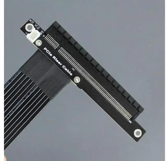 Main image of PCI-E 4.0 X4 To X16 Extension Cable Riser Cable Pcie X4 64G/Bps Adapter Cable For RTX3090 Rx6800xt Graphics 20CM
