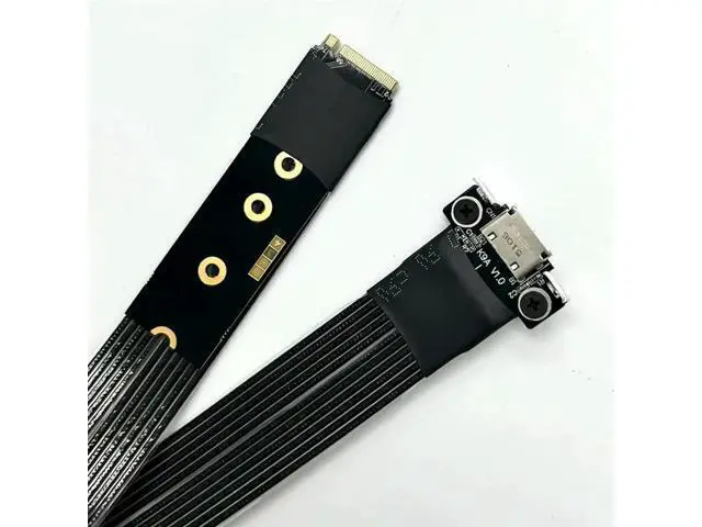 Alt view image 3 of 4 - YOC-Oculink SFF-8611/8612 PCIE 4.0 X4 Gen4 M. 2 Nvme To Graphics Card Adapter Cord External Extension Cable