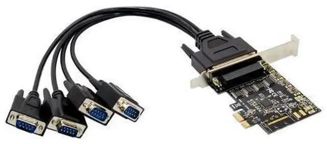 Main image of FOR PCIE AX99100 4S DB9 RS232 Serial Port Card Controller Card PCI Express 99100 4 ports rs-232 to pci-e com Adapter cable