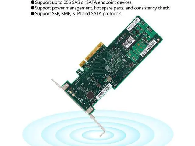 Alt view image 3 of 7 - ASHATA 9240-8i Raid Card, PCI-E 8-Port Raid Card,SAS2008 SFF8087 SAS Controller Card,6Gbps Mini-SAS Host Controller Card,Integrated for LSI SAS2008 Controller