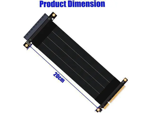 Alt view image 2 of 7 - Pci Express 8X Riser 8X to 8X pci-e Cable Cable PCI-e PCI Express 8X Extension Cable (pcie 8 X 180 Degree Cable 20cm)