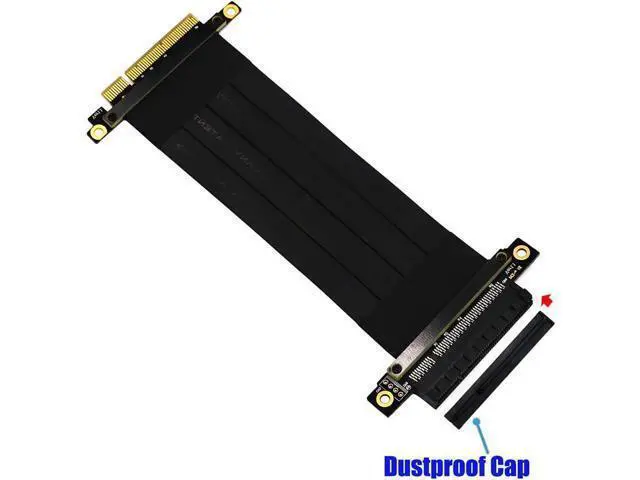 Alt view image 4 of 7 - Pci Express 8X Riser 8X to 8X pci-e Cable Cable PCI-e PCI Express 8X Extension Cable (pcie 8 X 180 Degree Cable 20cm)