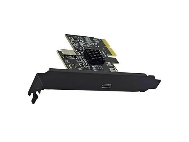 Alt view image 2 of 4 - Add On Cards PCI Express X2 To Type-E + Type-C Expansion Card USB3.2 GEN2 10Gbps ASM3142 Chip PCI-E To USB-C Adapter