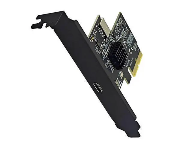 Alt view image 4 of 4 - Add On Cards PCI Express X2 To Type-E + Type-C Expansion Card USB3.2 GEN2 10Gbps ASM3142 Chip PCI-E To USB-C Adapter