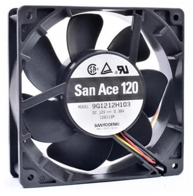 Main image of 9G1212H103 12cm 120x120x38mm 12V 0.38A 12038 large air volume cabinet cooling fan