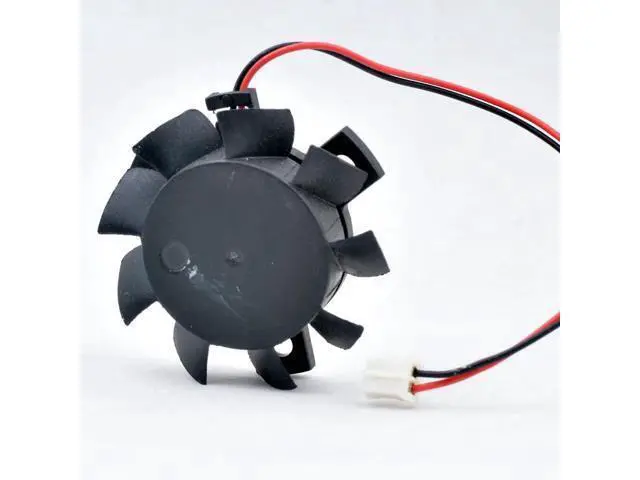 Alt view image 2 of 7 - T124010BL diameter 37mm hole pitch 26mm 12V 0.10A dual ball router heat sink cooling fan