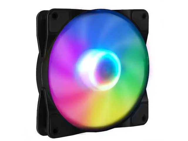 Alt view image 2 of 7 - Ice 120 mm RGB Case Fan True RGB Color Ultra Quiet Cooling Fan with Hydraulic Bearing Standard Size 120mm Case Fan