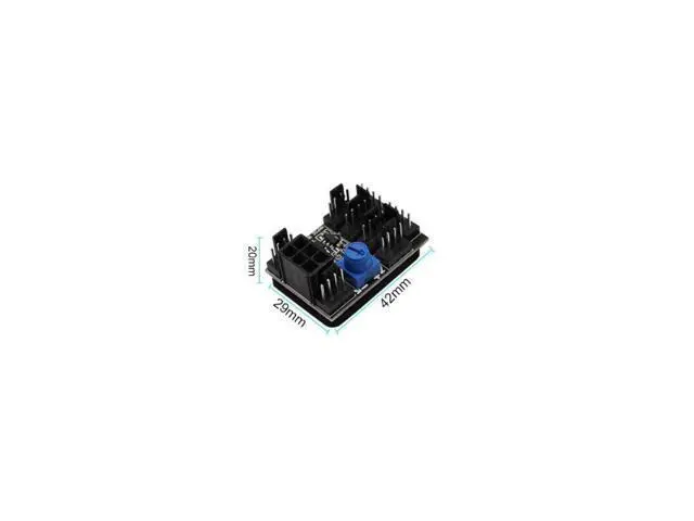 Alt view image 4 of 4 - High Power Fan PWM hub Speed Controller Chassis Fan PWM Hub Speed Controller