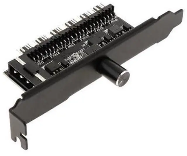 Alt view image 4 of 5 - 4-Pin Power 6 Channels PC Case CPU Splitter Cooler Cooling Fan Speed Controller for PC Fans 4 Pins 6 Ways