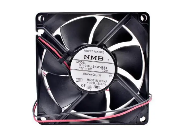 Alt view image 4 of 4 - 3110GL-B4W-B54 80mm fan 80x80x25mm 8cm 8025 12V 0.30A power switch chassis repair replacement cooling fan