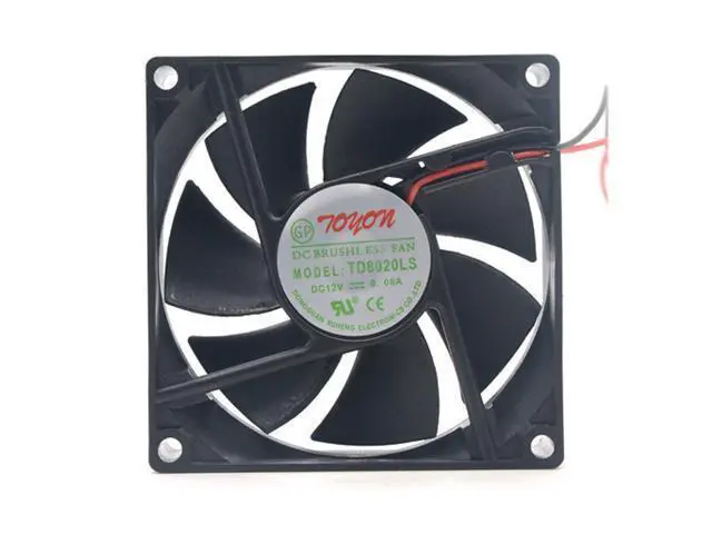 Alt view image 2 of 6 - New original TD8020LS 12V 0.08A 8CM fan dispenser 80*80*20 MM quiet fan