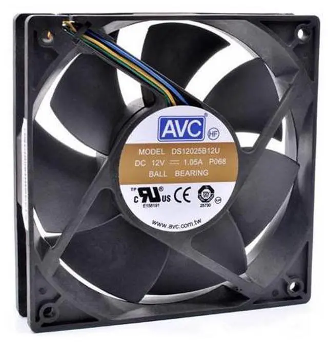 Main image of DS12025B12U 12cm 12025 120x120x25mm 12V 1.05A 4 lines 4pin pwm server chassis cooling fan