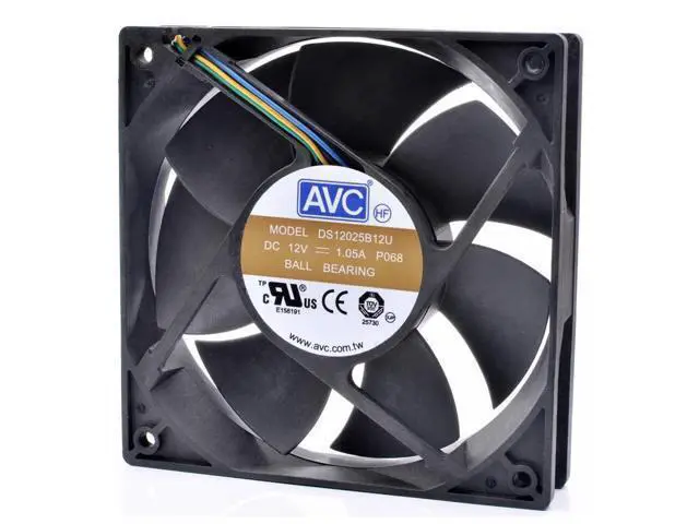 Alt view image 2 of 7 - DS12025B12U 12cm 12025 120x120x25mm 12V 1.05A 4 lines 4pin pwm server chassis cooling fan