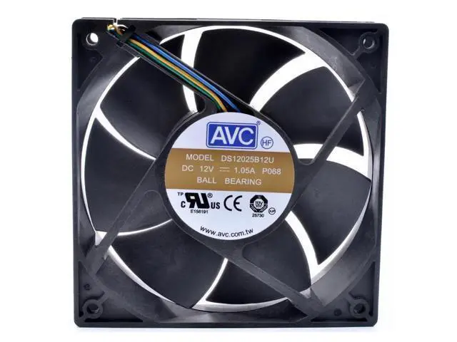 Alt view image 4 of 7 - DS12025B12U 12cm 12025 120x120x25mm 12V 1.05A 4 lines 4pin pwm server chassis cooling fan