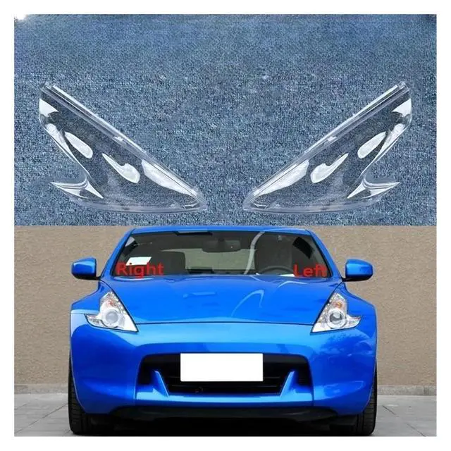 Alt view image 2 of 6 - Compatible For Nissan 370Z 2008-2019Car Front Lens Light HeadLamp Lamp Cover Headlight Shell Transparent Lampshade Headlight Cover(Left)