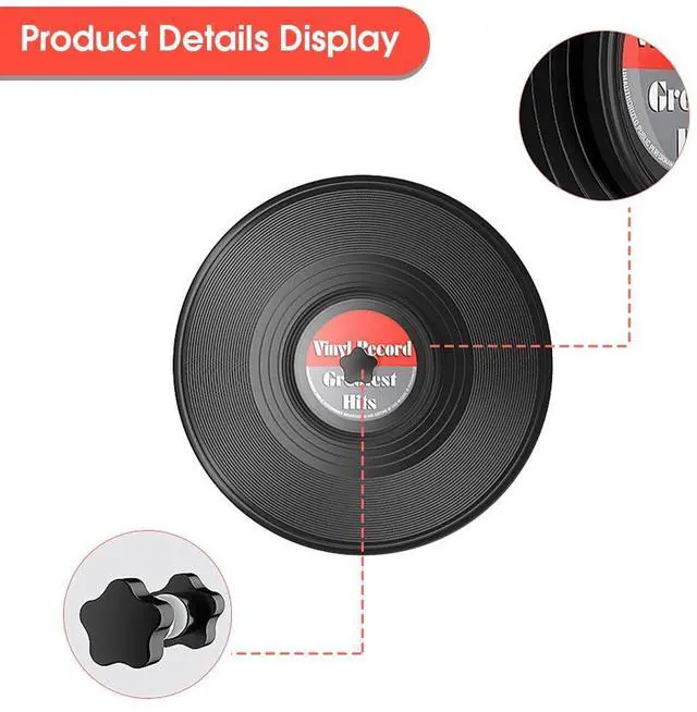Alt view image 4 of 7 - Record Clean Label Saver Album LP Vinyl Cleaning Protector Waterproof Clamp Care (Black)
