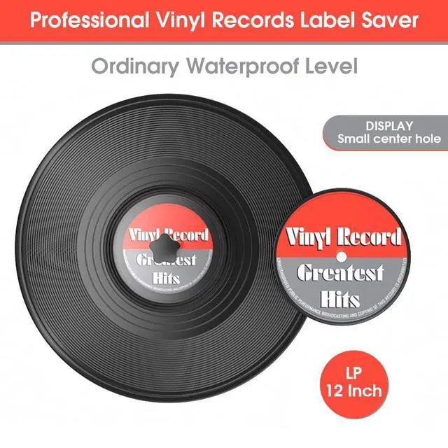 Alt view image 2 of 7 - Record Clean Label Saver Album LP Vinyl Cleaning Protector Waterproof Clamp Care (Black)