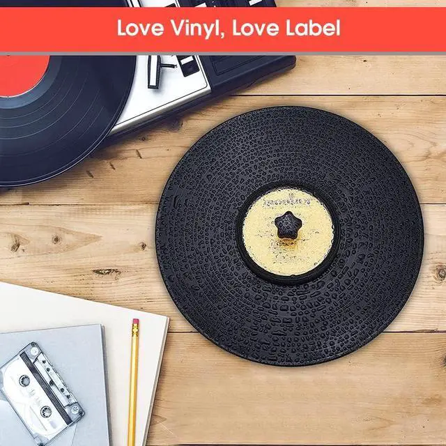 Alt view image 6 of 7 - Record Clean Label Saver Album LP Vinyl Cleaning Protector Waterproof Clamp Care (Black)