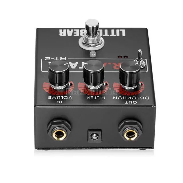Alt view image 5 of 7 - Little Bear 3 RAT Tack Guitar Bass Distortion Effector effect Stomp Box Fuzz Pedal LED